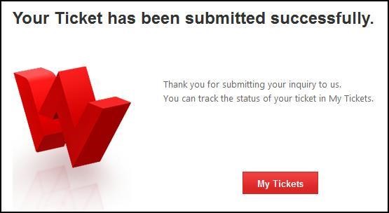 Ticket Submitted